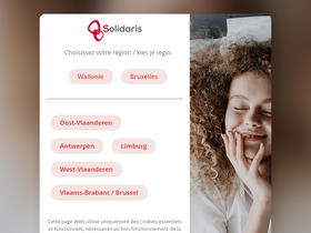 'solidaris.be' screenshot