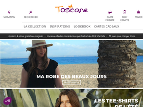 'toscane-boutique.fr' screenshot