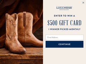'lucchese.com' screenshot