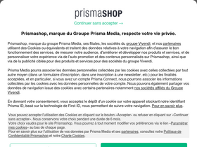 'prismashop.fr' screenshot
