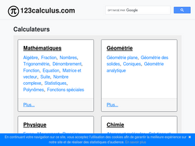 '123calculus.com' screenshot
