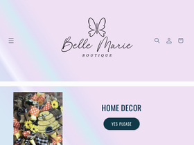 belle-marie.com homepage screenshot