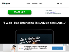 'lifengoal.com' screenshot