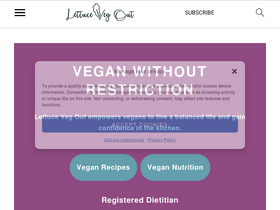 'lettucevegout.com' screenshot