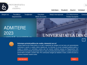 'ucv.ro' screenshot