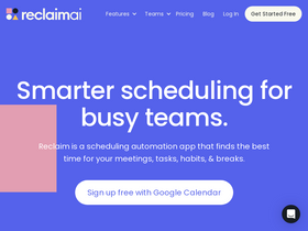 'reclaim.ai' screenshot