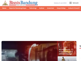 'bisnisbandung.com' screenshot