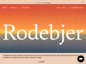 Rodebjer website screenshot