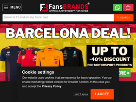 'fansbrands.com' screenshot
