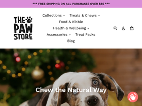 The Paw Store homepage screenshot