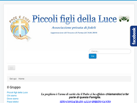 'piccolifiglidellaluce.it' screenshot