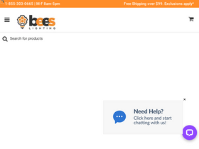 'beeslighting.com' screenshot