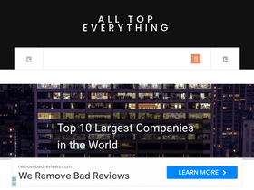 'alltopeverything.com' screenshot