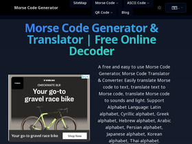 Morse Code Generator - Discover the features of Morse Code Generator, an online tool for translating text to Morse code and vice versa. Learn about its key functionalities, how to use it, FAQs, and pricing details.