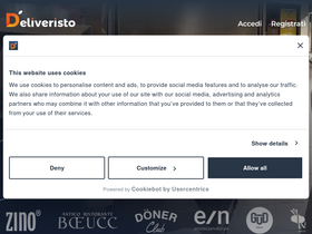 'deliveristo.com' screenshot