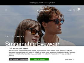 'tbdeyewear.com' screenshot