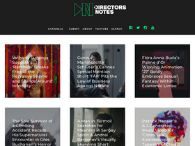 'directorsnotes.com' screenshot