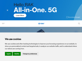 'rakwireless.com' screenshot