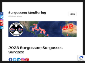 'sargassummonitoring.com' screenshot