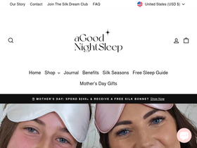 agoodnightsleep.com.au homepage screenshot