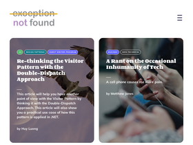 'exceptionnotfound.net' screenshot