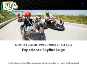 'skylineluge.com' screenshot