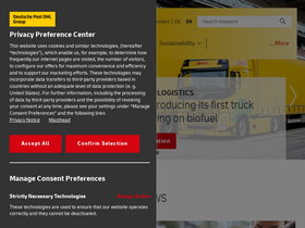 'dpdhl.com' screenshot