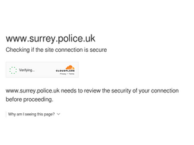 'surrey.police.uk' screenshot