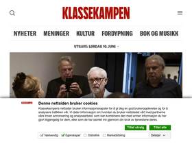 'klassekampen.no' screenshot