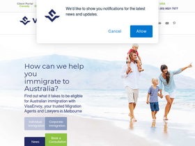 'visaenvoy.com' screenshot
