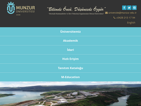 'munzur.edu.tr' screenshot