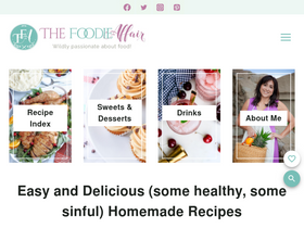 'thefoodieaffair.com' screenshot