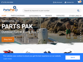 'partspak.com' screenshot