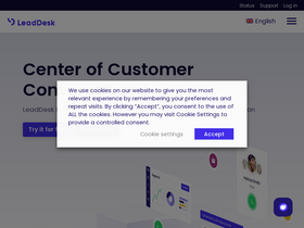 'leaddesk.com' screenshot