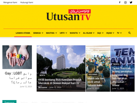 'utusantv.com' screenshot