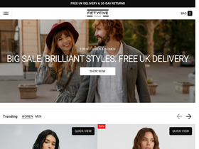 Fiftyfivestyles homepage screenshot