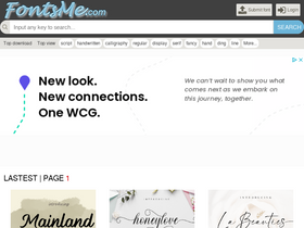 'fontsme.com' screenshot