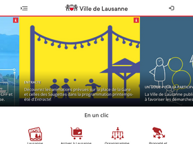 'lausanne.ch' screenshot