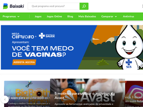'baixaki.com.br' screenshot
