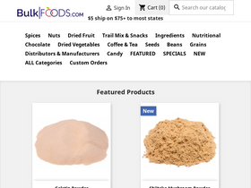 'bulkfoods.com' screenshot