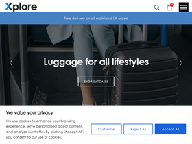 Xplore homepage screenshot