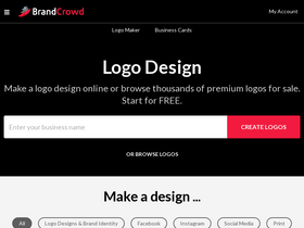 'brandcrowd.com' screenshot