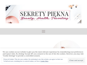 'sekretypiekna.com.pl' screenshot