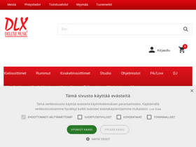 'dlxmusic.fi' screenshot