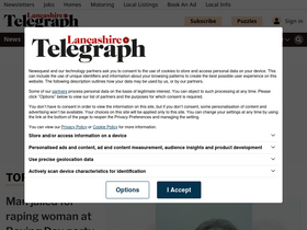 'lancashiretelegraph.co.uk' screenshot