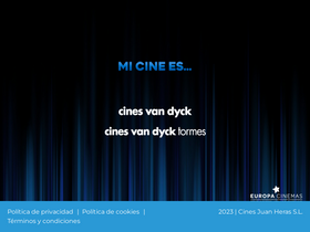 'cinesvandyck.com' screenshot