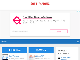 'softfamous.net' screenshot