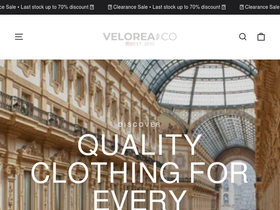 Veloreaandco homepage screenshot