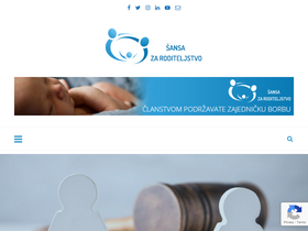 'sansazaroditeljstvo.org.rs' screenshot