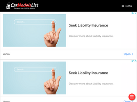 'carmodelslist.com' screenshot
